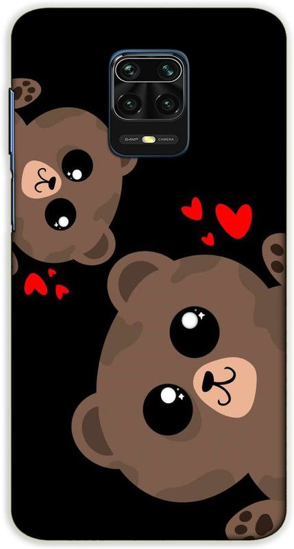 iprinto Back Cover for Redmi Note 10 Lite, Mi Redmi Note 9 Pro Cute Panda Back Cover  (Brown, Hard Case, Pack of: 1)