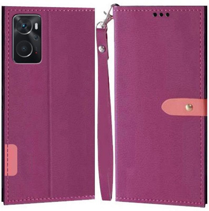 YAYAVAR Flip Cover for OPPO K10  (Pink, Grip Case, Pack of: 1)
