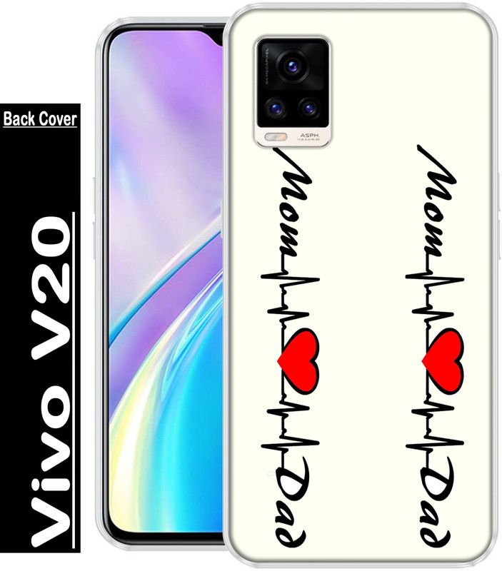 REALKING Back Cover for Vivo V20  (Multicolor, Grip Case, Silicon, Pack of: 1)