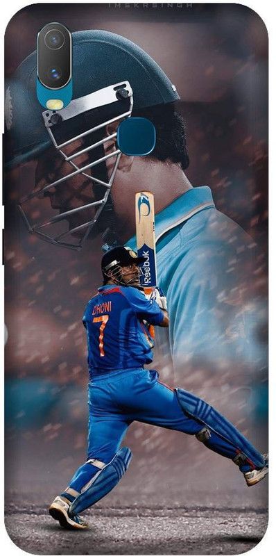 URCHIN Back Cover for Vivo Y15 Dhoni, Mahi, Mahendra singh Dhoni, Captain, india cricket, player, msd, sports  (Multicolor, Shock Proof, Pack of: 1)