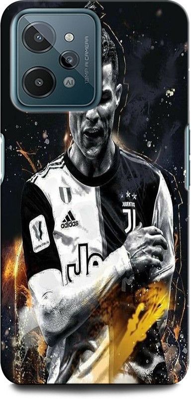 GRAFIQE Back Cover for Realme C31 CRISTIANO RONALDO, RONALDO 7, CR, 7, FOOTBALL, SPORTS  (Multicolor, Shock Proof, Pack of: 1)
