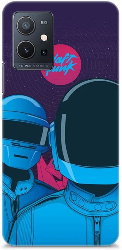 Chiraiyaa Back Cover for vivo y75 5G  (Blue, Purple, Hard Case)