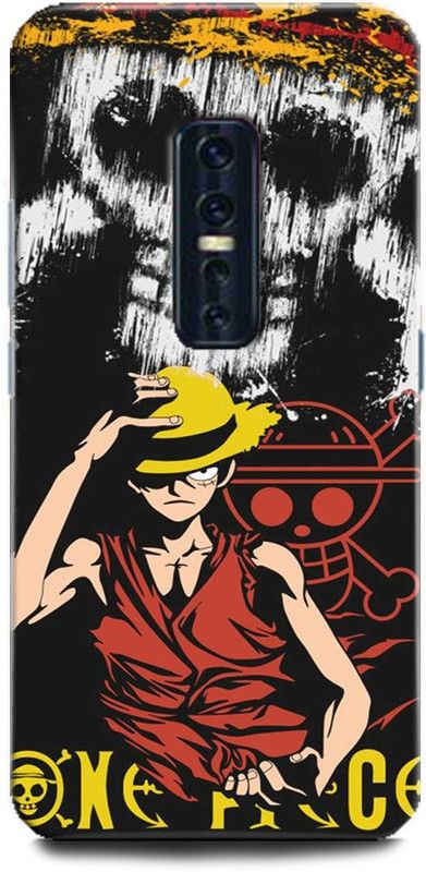 Afterglow Back Cover for Vivo V17 Pro LUFFY, MONKEY D LUFFY, ONE PIECE, ANIME, YELLOW, FUNNY, CARTOON  (Multicolor, Shock Proof, Pack of: 1)