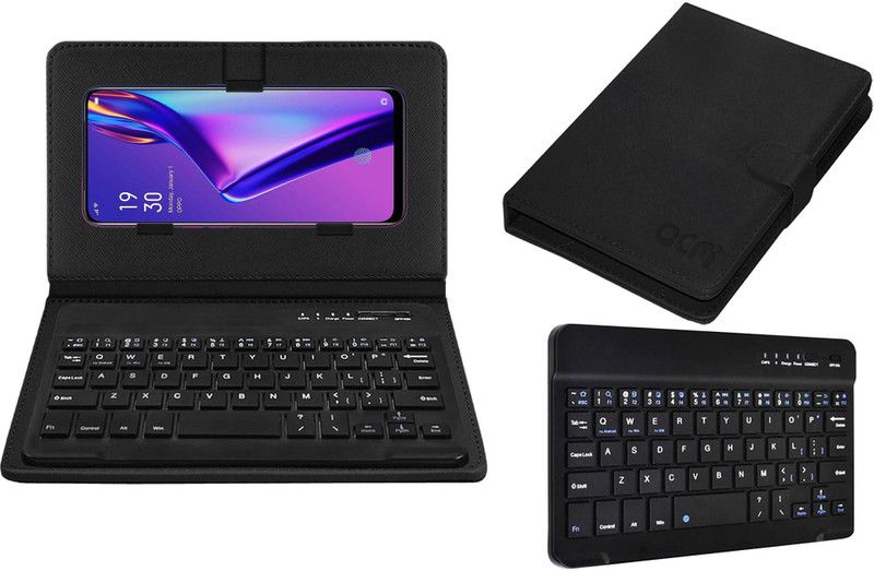ACM Keyboard Case for OPPO K3  (Black, Cases with Holder, Pack of: 1)