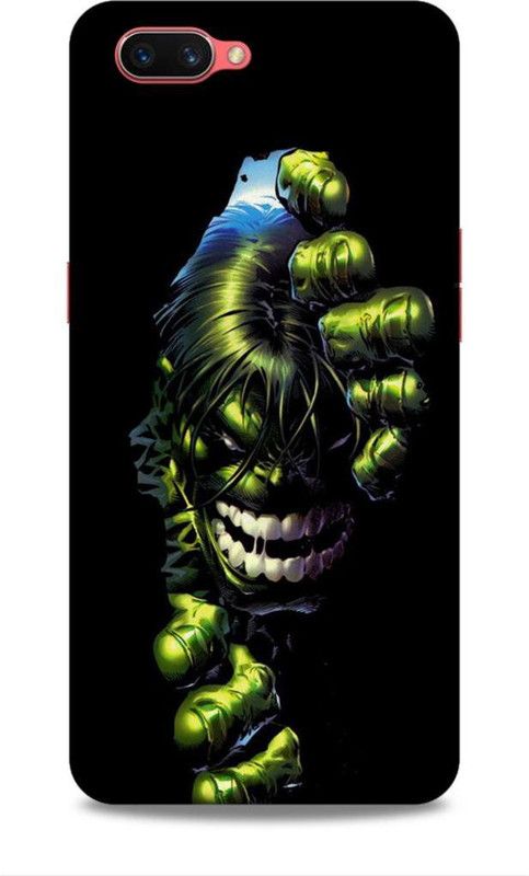 Keviv Back Cover for Realme C1  (Black, Green, 3D Case, Pack of: 1)