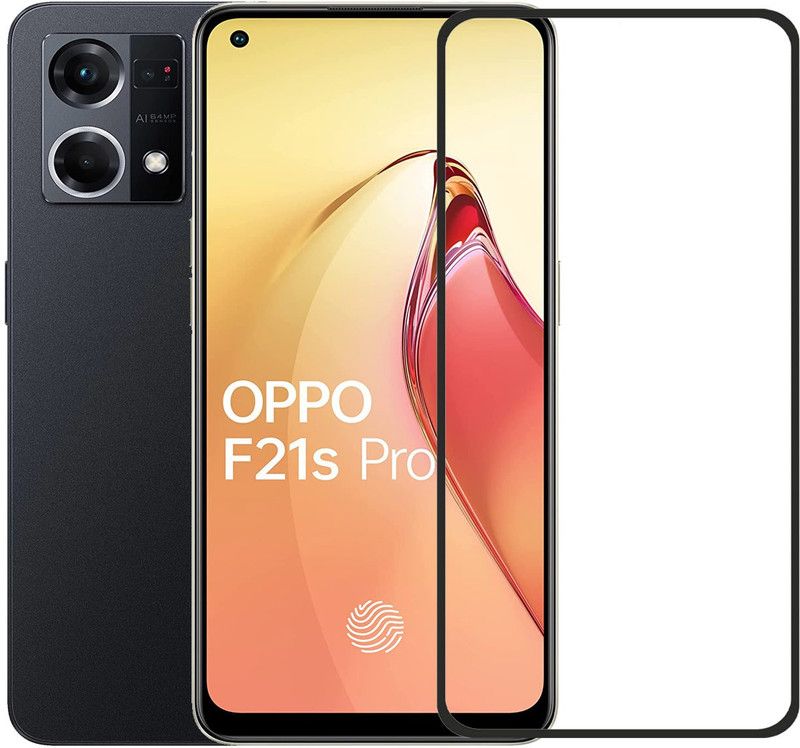 NKCASE Edge To Edge Tempered Glass for Oppo F21s Pro  (Pack of 1)