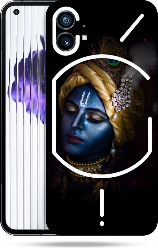 WeCre8 Skin's Nothing Phone 1 Mobile Skin  (Blue Krishna Multicolor Mobile Skin With Cleaning Wipe)
