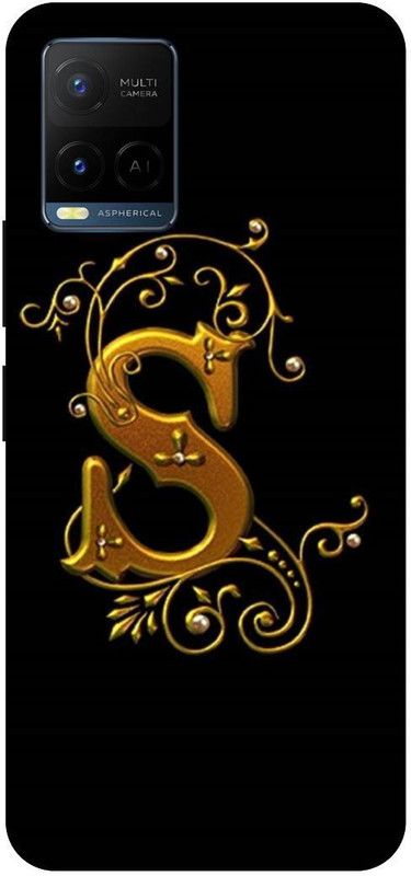 THE NARAYANA COLLECTIONS Back Cover for VIVO Y33s-2109-S,NAME,GOLDEN,ALPHABET,LOVE  (Multicolor, Hard Case, Pack of: 1)