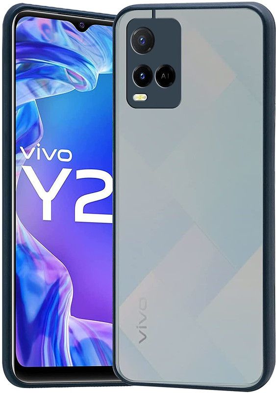 Gorilion Back Cover for Vivo Y21 2021 / Y33s / Y21s  (Blue, Camera Bump Protector, Pack of: 1)
