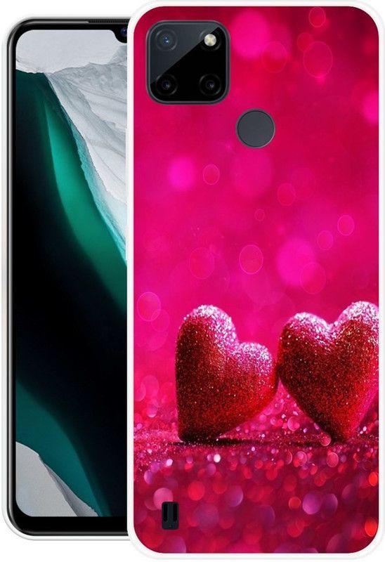 vaidik Back Cover for Realme C21Y, Realme C25Y  (Pink, Dual Protection, Silicon, Pack of: 1)