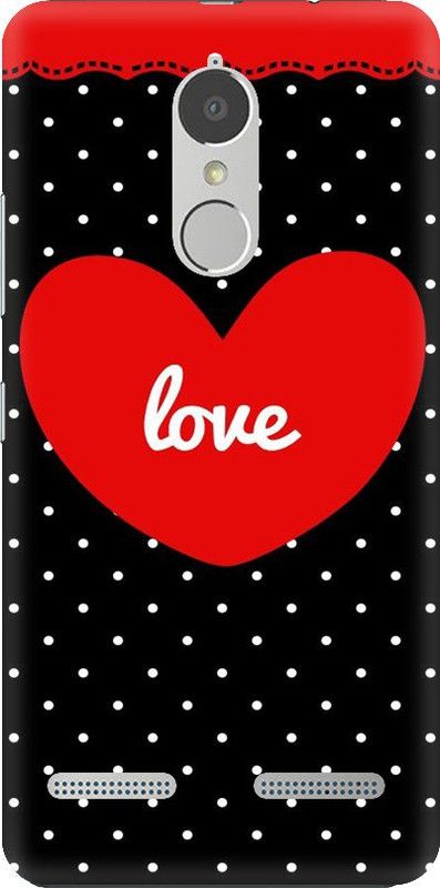 Coberta Case Back Cover for Lenovo K6 Power Back Cover red heart Design Back Case For Lenovo K6 Power By Coberta  (Multicolor, Pack of: 1)