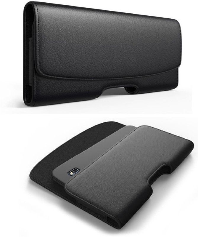 HITFIT Pouch for Motorola Edge S30 / Motorola G Pure / Motorola Moto E30  (Black, Holster, Pack of: 1)