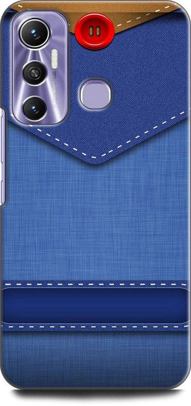 WallCraft Back Cover for Infinix Hot 11 ABSTRACT, BLUE, JEANS, TEXTURE  (Multicolor, Dual Protection, Pack of: 1)