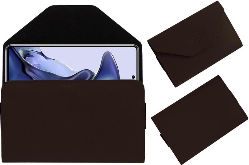 ACM Pouch for Xiaomi 11t Pro Hyperphone  (Brown, Cases with Holder, Pack of: 1)