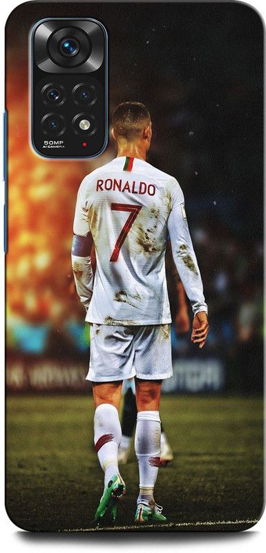 GRAFIQE Back Cover for Redmi Note 11 CRISTIANO RONALDO, RONALDO 7, CR, 7, FOOTBALL, SPORTS  (Multicolor, Shock Proof, Pack of: 1)