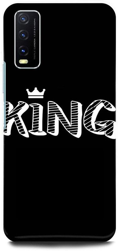 ZIGTOZAG SHOPPE Back Cover for vivo Y20T , PD2093F_EX/V2129, WORDS, WALK, ALONE, THOUGHTS, THEKING, KING  (Multicolor, Hard Case)