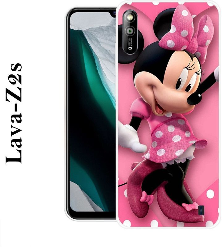 SUPERCASE Back Cover for Lava Z2S  (Pink, Black, Silicon)