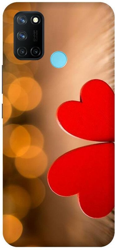 SSMORYA Back Cover for Realme 7i, Realme C17, Red Heart Multicolour Printed  (Multicolor, Hard Case, Pack of: 1)