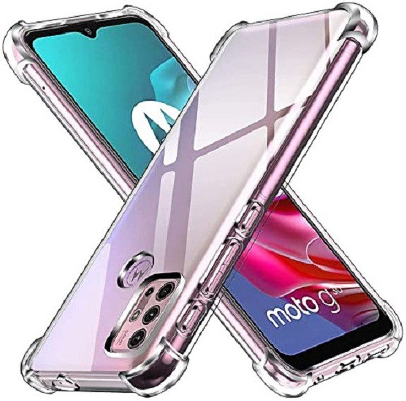 COVERBLACK Back Cover for MOTOROLA G30  (Transparent, Dual Protection, Pack of: 1)
