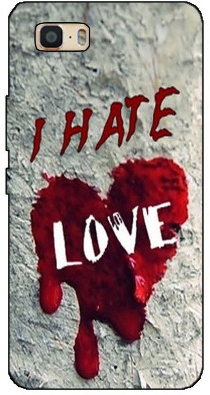 METOO Back Cover for Asus Zenfone 3S Max, Hate Love Design Back Cover Print : 124  (Multicolor, Dual Protection, Silicon, Pack of: 1)