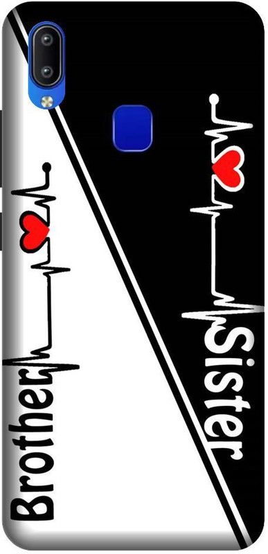 Thecoverking Back Cover for Vivo Y95 (Brother & Sister love,love,heart,cases cover  (Multicolor, Waterproof, Pack of: 1)