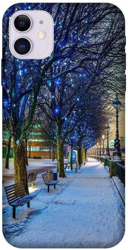 BYXIS Back Cover for iphone 11 snow, winter, lights, nature, natural, beautiful  (Multicolor, Shock Proof, Pack of: 1)