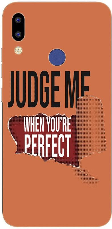 METOO Back Cover for Tecno Camon i Air 2 Plus/i Air 2 Plus, Judge Me, Text Design SKUed Back Cover SKU : 155  (Multicolor, Dual Protection, Silicon, Pack of: 1)