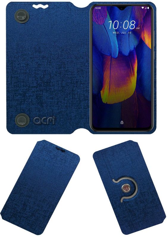 ACM Flip Cover for Htc Wildfire X  (Blue, Cases with Holder, Pack of: 1)