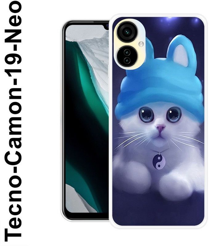 Sswastik Back Cover for Tecno Camon 19 Neo  (Green, White, Grip Case, Silicon)