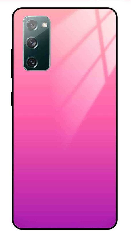 NDCOM Back Cover for Samsung Galaxy S20 FE Purple Color Printed Glass Case  (Multicolor, Grip Case, Pack of: 1)