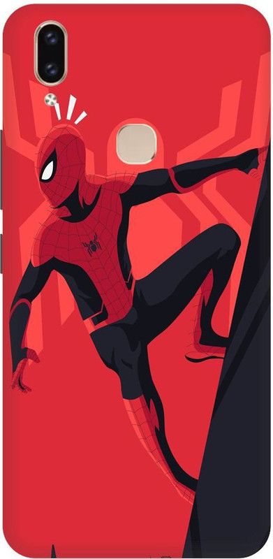 THE NARAYANA COLLECTIONS Back Cover for VIVO V9 YOUTH-1727-SPIDER,MAN,CARTOON,SUPER,HERO  (Multicolor, Hard Case, Pack of: 1)