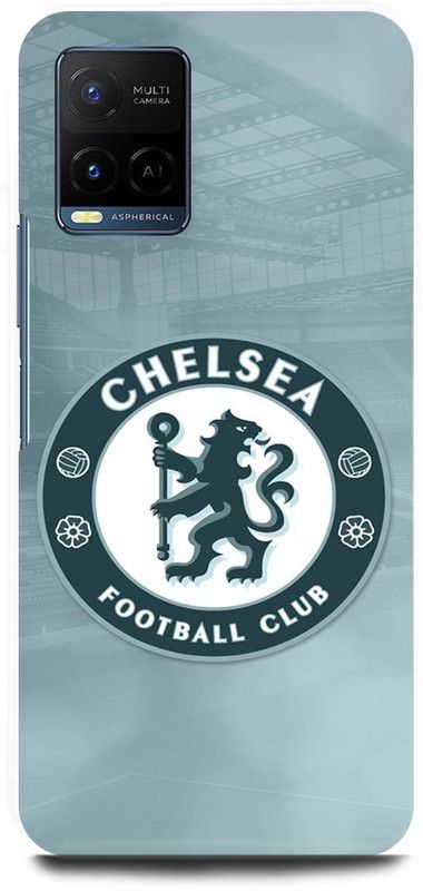 FIKORA Back Cover for Vivo Y21T, V2135, CHELSEA, FOOTBALL, CLUB, LOGO, SIGN  (Silver, Hard Case)