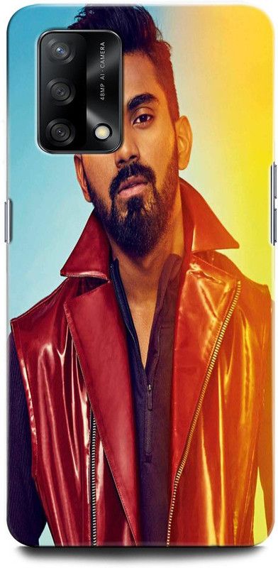 ORBIQE Back Cover for OPPO F19 CPH2219 KL RAHUL, INDIA, CRICKET, PLAYER, SPORTS, CAPTAIN, LOKESH RAHUL  (Multicolor, Hard Case, Pack of: 1)