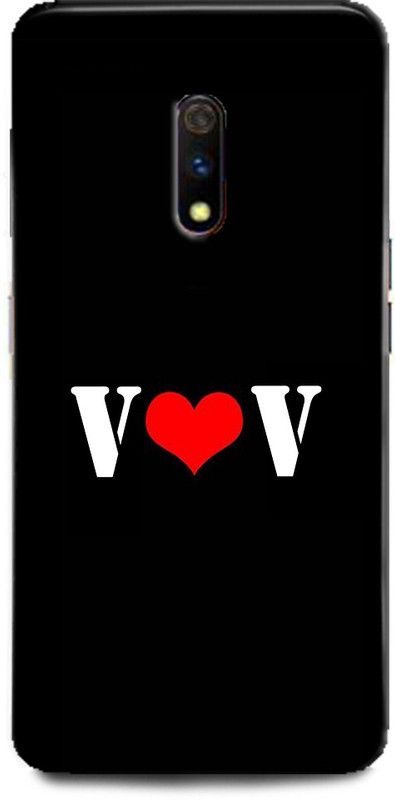 Afterglow Back Cover for Realme X V V, V LOVES V, V NAME, LETTER, ALPHABET, VV LOVE, HART  (Multicolor, Shock Proof, Pack of: 1)