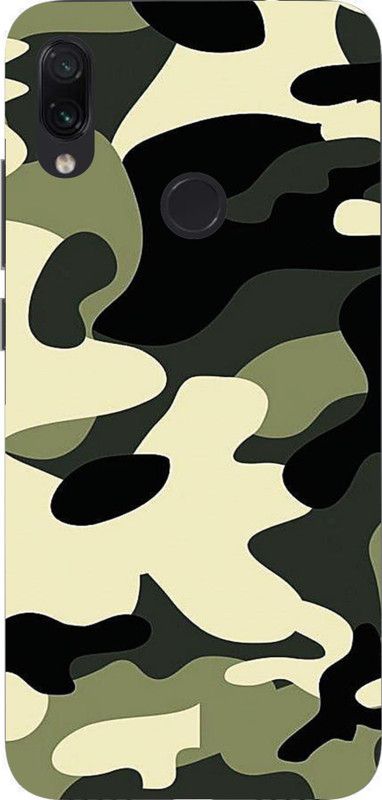 LIKELOOK Back Cover for Mi Redmi Note 7, Note 7s ( Army, Pattern )  (Multicolor, Shock Proof, Pack of: 1)