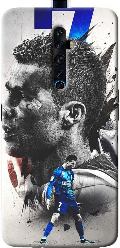 NDCOM Back Cover for OPPO Reno2 F Ronaldo Football Printed  (Multicolor, Hard Case, Pack of: 1)