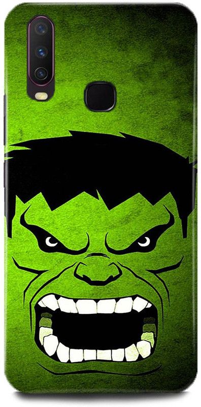play fast Back Cover for Vivo Y15/1901 HULK PRINTED  (Multicolor, Hard Case, Pack of: 1)