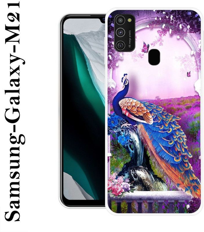 SHIVKUDI Back Cover for Samsung Galaxy M21  (Multicolor, Grip Case, Silicon)