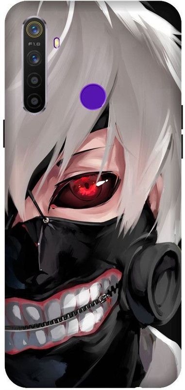 URCHIN Back Cover for Realme 5 pro Tokyo Ghoul, Keneki, Anime, Ghoul, Superpower, Heros, Skull, Dark  (Multicolor, Shock Proof, Pack of: 1)