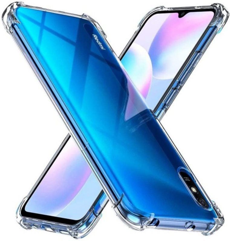 Techforce Back Cover for Redmi 9A  (Transparent, Grip Case, Pack of: 1)