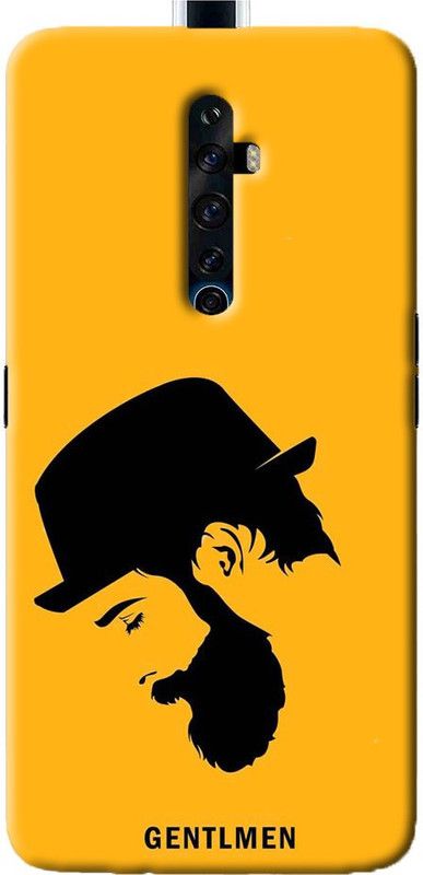 NDCOM Back Cover for OPPO Reno 2z  (Black, Yellow, Hard Case, Pack of: 1)
