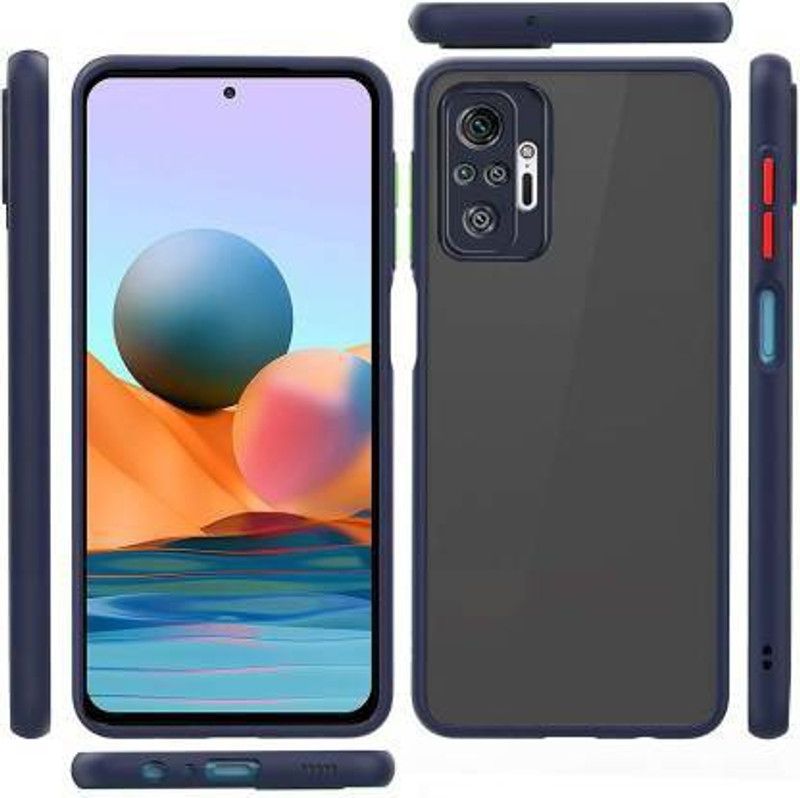 BooZ Back Cover for Mi Redmi Note 10 Pro Max  (Blue, Camera Bump Protector, Pack of: 1)