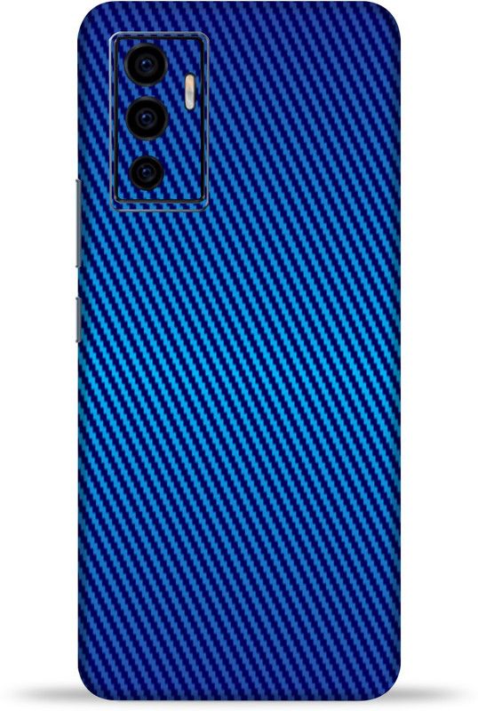gizmo Vivo V23e 5G Mobile Skin  (Blue Carbon Fiber skin with ultra matte finish)
