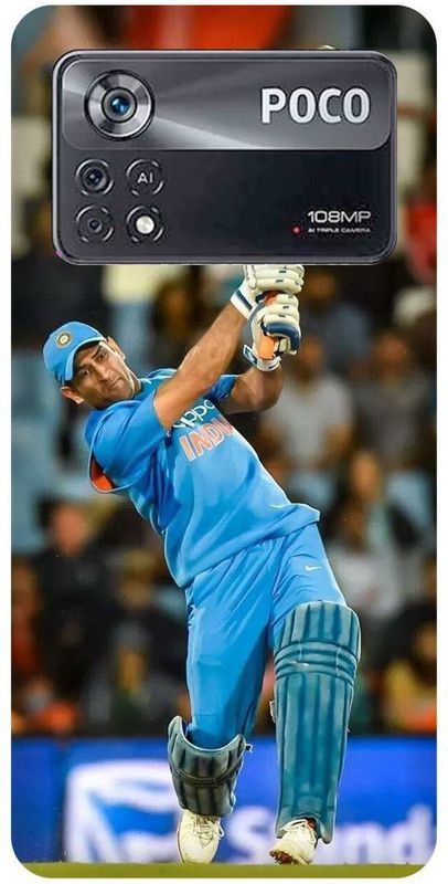 play fast Back Cover for POCO X4 Pro 5G, MS, DHONI, MAHENDRA, SINGH, DHONI  (Blue, Hard Case, Pack of: 1)