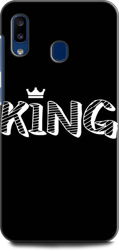 Afterglow Back Cover for SAMSUNG Galaxy A20 KING CROWN, BLACK,KING  (Multicolor, Shock Proof)