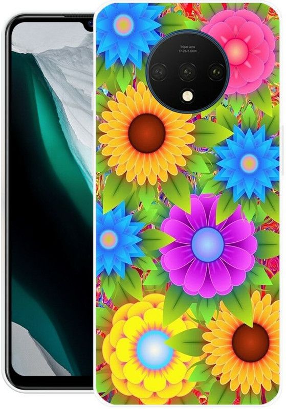 Sswastik Back Cover for OnePlus 7T  (Multicolor, Grip Case, Silicon)