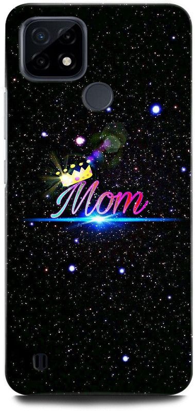 ORBIQE Back Cover for Realme C25Y RMX3265 MOM LOVE, QUEEN, MOM DAD LOVE  (Multicolor, Hard Case)