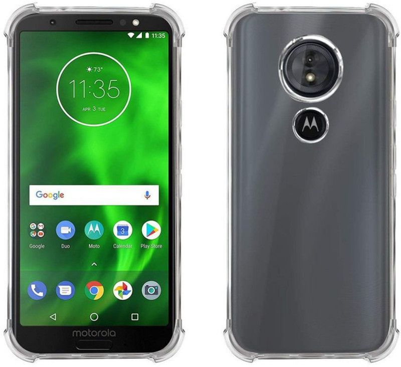 SmartLike Back Cover for Motorola Moto G6 Play  (Transparent, Grip Case, Silicon, Pack of: 1)