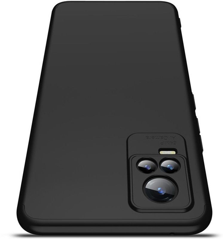Glaslux Front & Back Case for Vivo Y73  (Black, Camera Bump Protector, Pack of: 1)