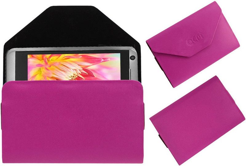 ACM Pouch for Lava Iris 405  (Pink, Cases with Holder, Pack of: 1)